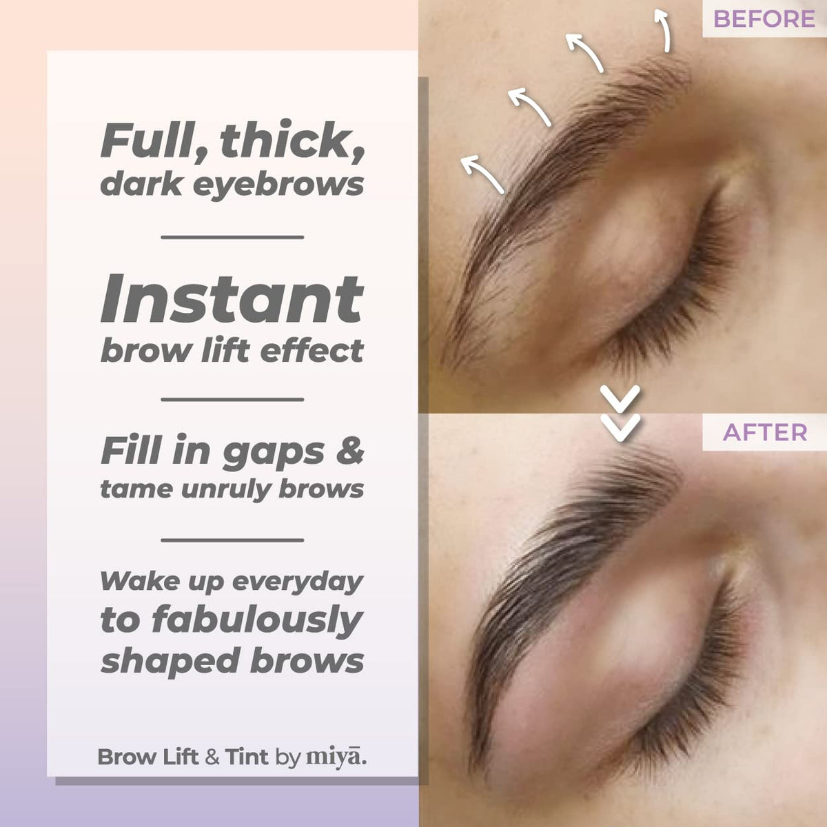 MIYA LASH shields included for safe, even lift during treatment.
