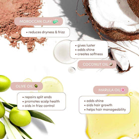 Mizani True Textures mask with coconut oil for natural hydration.