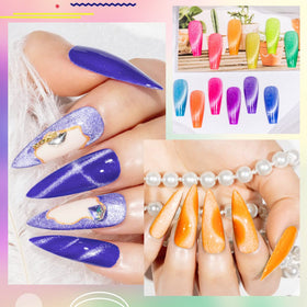 Array of 7ml gel polish bottles from the MIZHSE kit