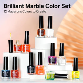 MIZHSE top coat finish adds shine and protects designs.