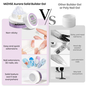 MIZHSE nail art versatility for 3D designs and embellishments