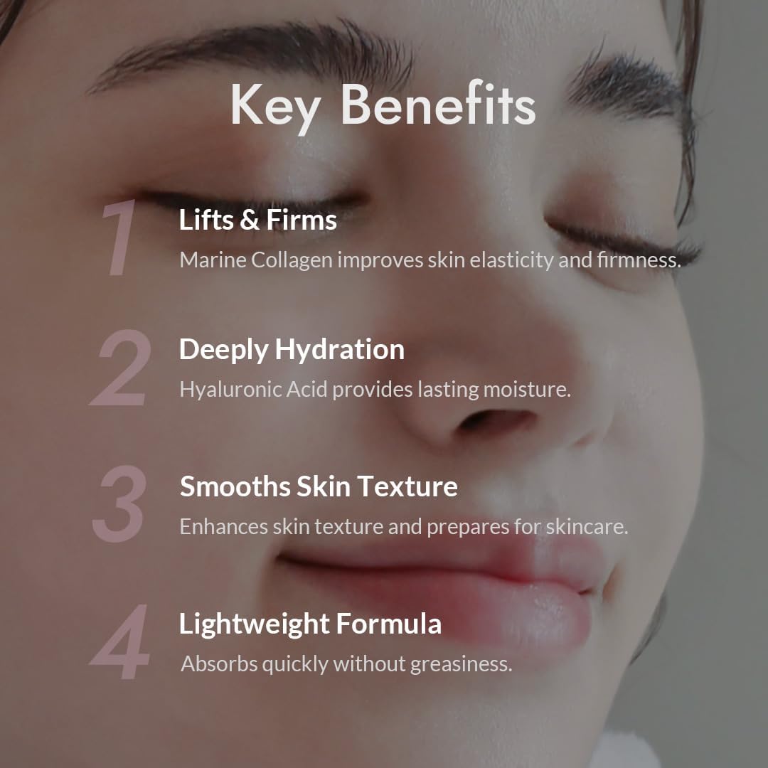 MIZON Collagen Power Lifting Toner label highlights collagen-rich formula for nourishment