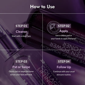 MIZON Collagen Power Lifting Toner packaging image showcases premium skincare routine