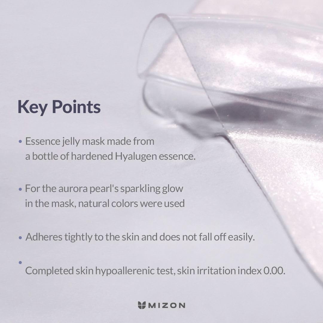 MIZON Hyalugen Pearl Mask two-part jelly sheet for better absorption