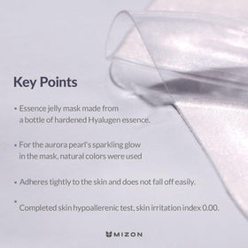 MIZON Hyalugen Pearl Mask two-part jelly sheet for better absorption