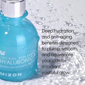 MIZON Hyaluronic Acid 100 Serum gel-like texture close-up for lightweight hydration