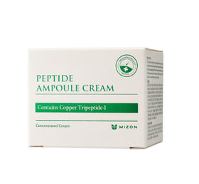 MIZON peptide ampoule cream texture swirl shows creamy hydration.