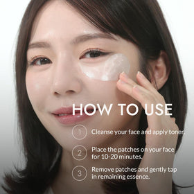 MIZON Pure Pearl Eye Patch cooling sensation under the eyes.