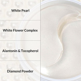 MIZON Pure Pearl Eye Patch ingredients: white pearl complex and Niacinamide.