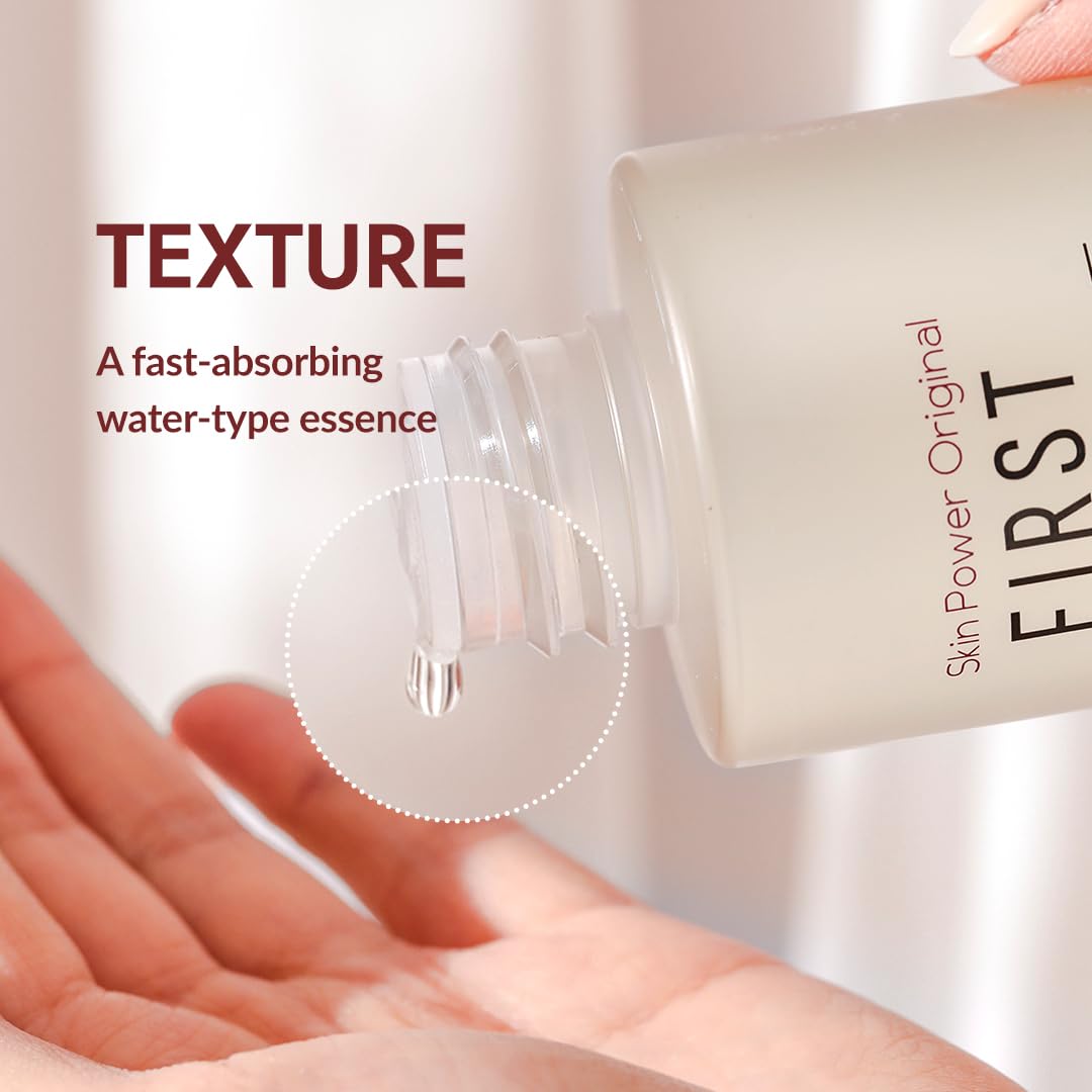 MIZON Skin Power Original First Essence applied as first step in routine