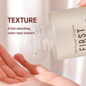 MIZON Skin Power Original First Essence applied as first step in routine