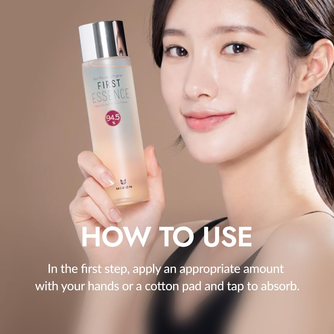 MIZON Skin Power Original First Essence bottle side view