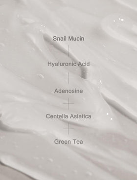 MIZON skincare lineup with snail mucin bottle emphasizes gentle, fragrance-free care.