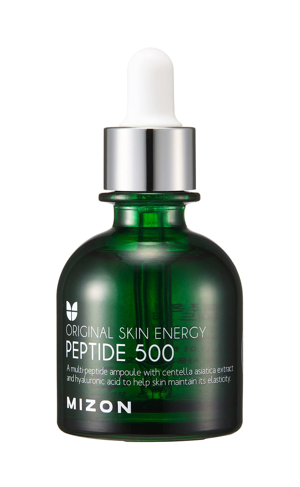 MIZON Peptide 500 bottle closeup showing premium hydration and firming potential
