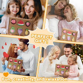 MJ Moijoy bath bombs fizz and color wash for imaginative play.