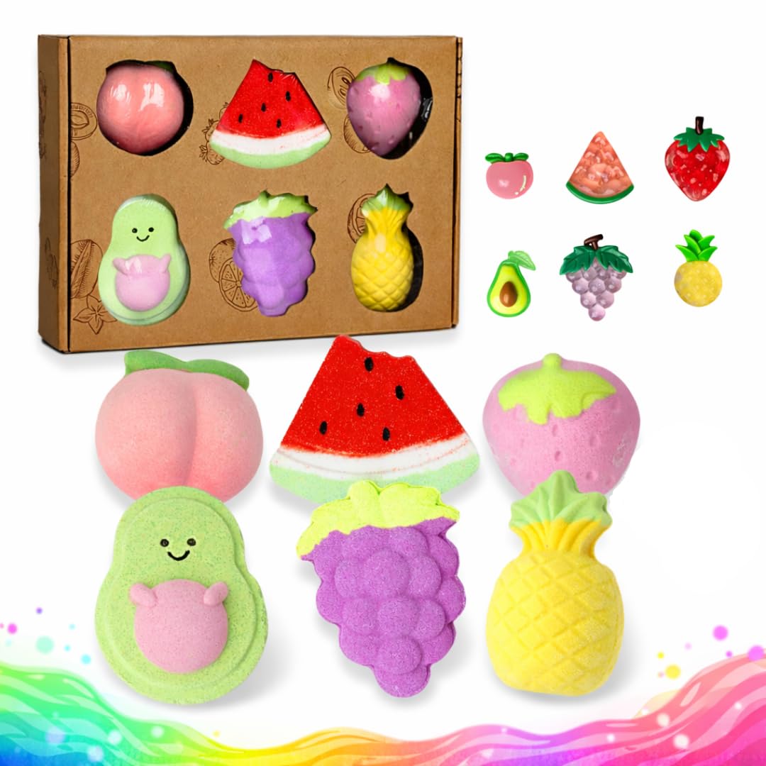 MJ Moijoy strawberry bath bomb XL with fruity scent for colorful bath time.