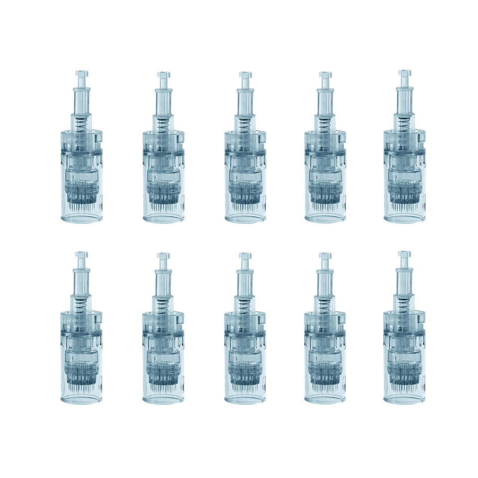 MJJHAIR 0.25mm microneedling pins for M8 and M7S with 24-pin design for even microchannels.