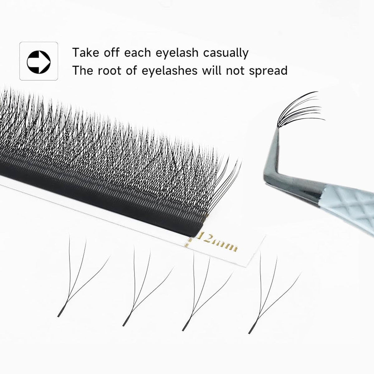 MK QUEENS lash tweezers diamond grip for secure handling during precise grafting.