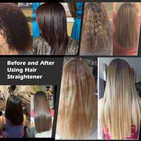 MKBOO steam straightener side view showing steady steam for consistent styling