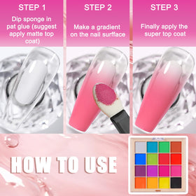 MKNZOME glitter nail pigment for sparkling accents and aurora-inspired finishes.