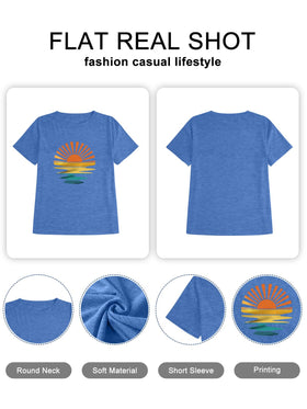 MK Shop Limited Sunrise Sunset T Shirt packaging image ideal for gifting or travel