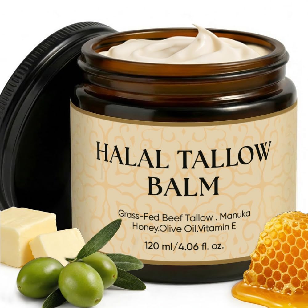 MKSUVGQ Halal Tallow Balm ingredients nourish the skin.