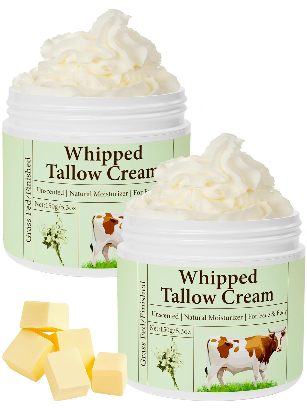Mkzea beef tallow skin jar highlighting rich hydration for the skin.