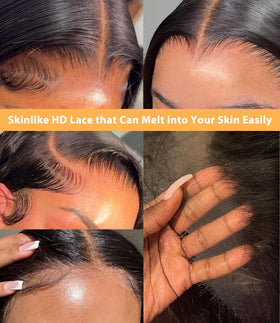 Mlip pre-plucked natural hairline close-up highlights baby hairs and easy styling