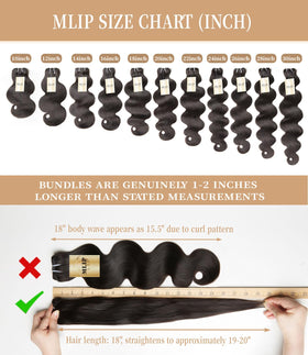 MLIP Raw Indian Hair Body Wave double-weft detail for extended lifespan