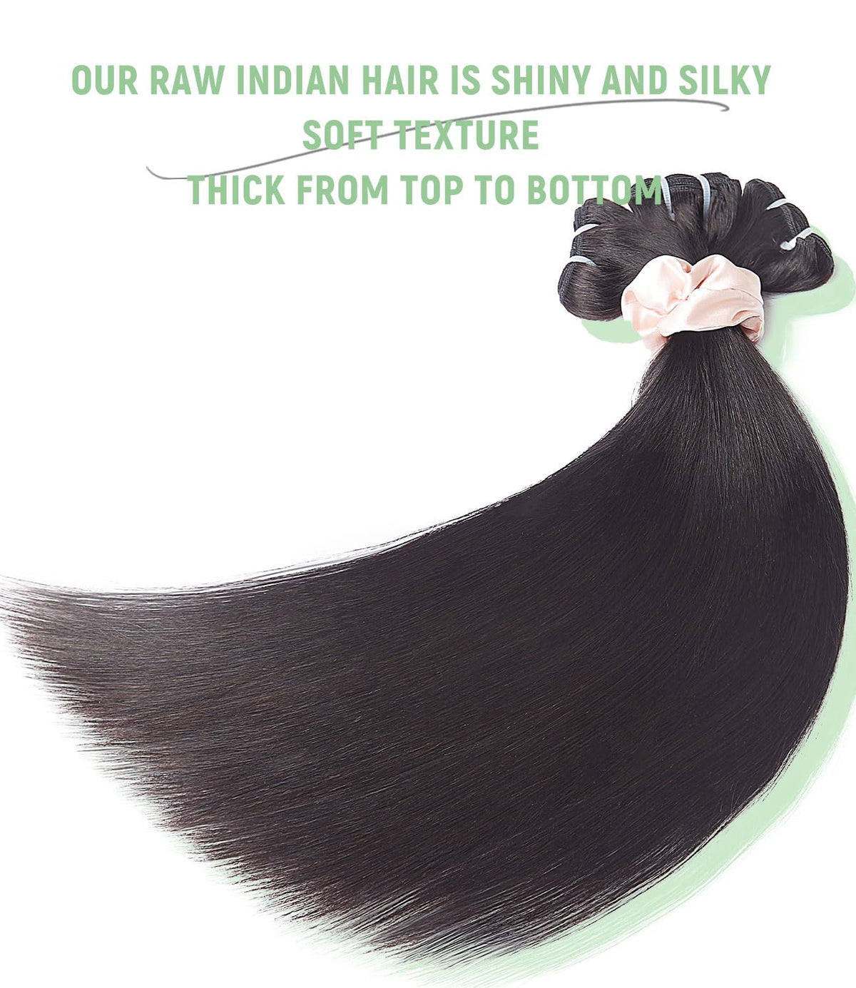 MLIP silky texture after wash close-up illustrates elasticity and low tangling.