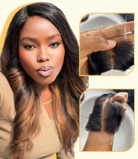 Mlip skinlike HD lace closeup highlights ultra-invisible melt effect