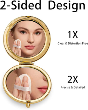 MLLXX button pop-up design mirror for easy opening and closing.