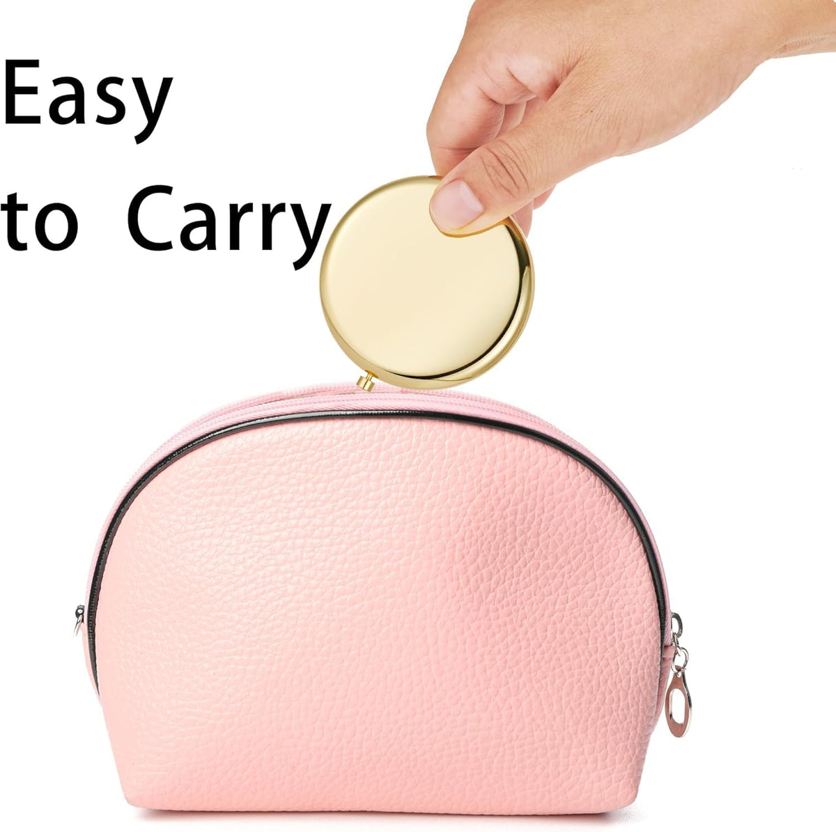 MLLXX compact mirror with protective metal shell for daily use.
