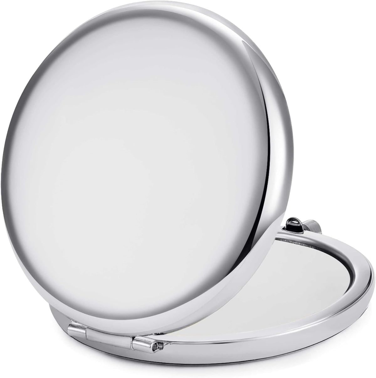 MLLXX metal-shell compact mirror providing durable protection during travel.