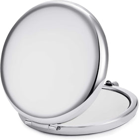 MLLXX metal-shell compact mirror providing durable protection during travel.