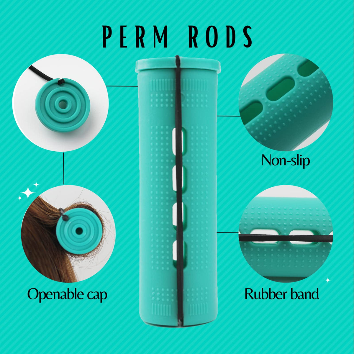 MLMOMVME hair roller system for simple rolling and fixing