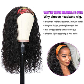 mmiQus headband wig cap 21.5-22.5 inch adjustable fit