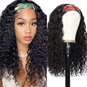 mmiQus long headband wig with water wave texture, 26-inch length for versatile styling.