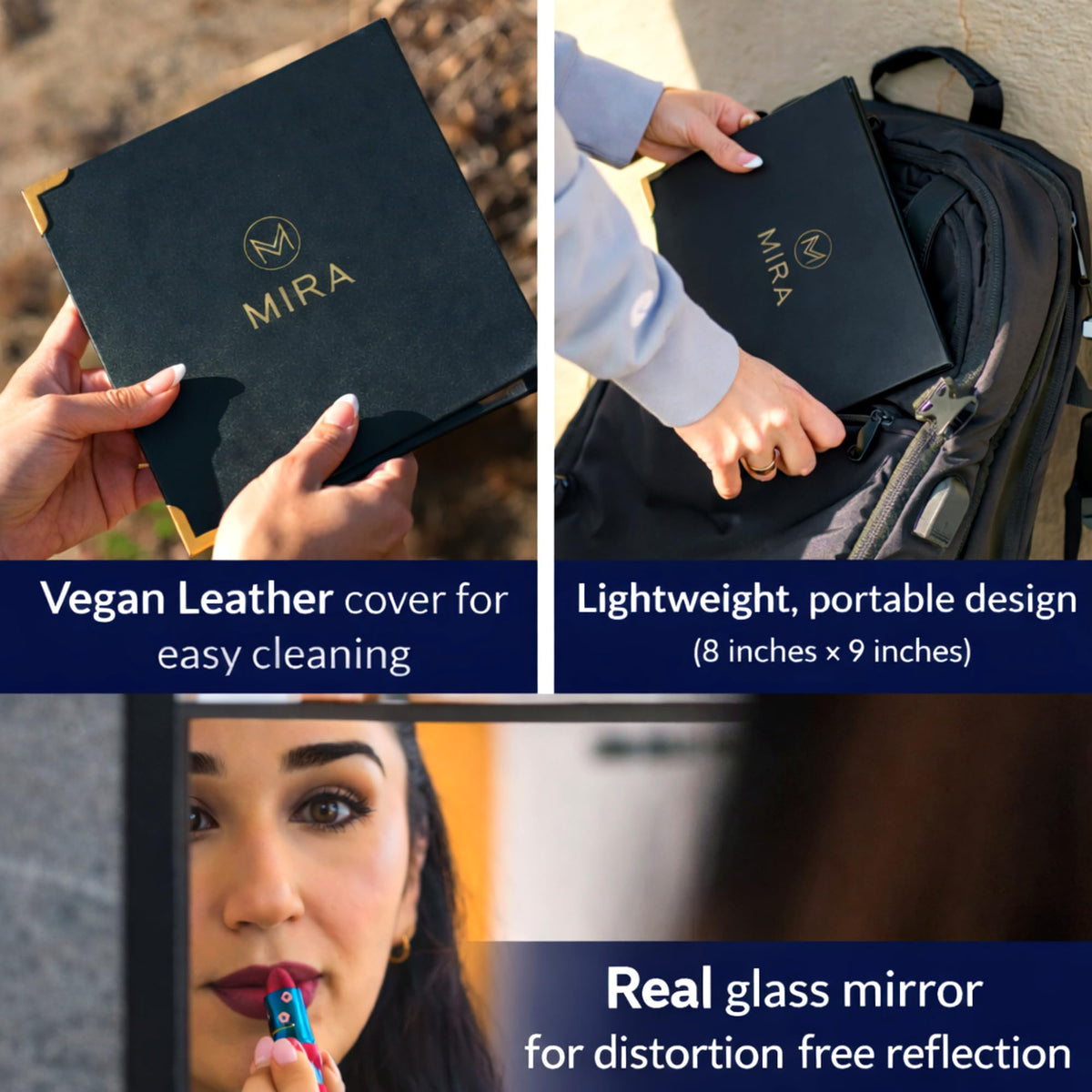 MMIRA dorm room full-length mirror for space-saving prep