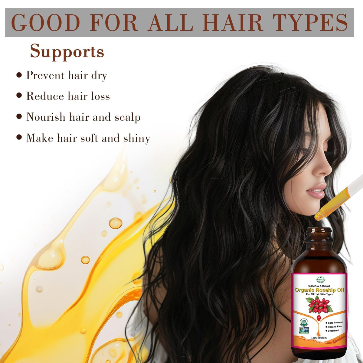 MMPANG Rosehip Oil application with gua sha invites soothing facial massage.