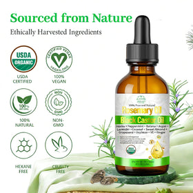 MMPANG Rosemary Oil applying on hair for a lightweight shine