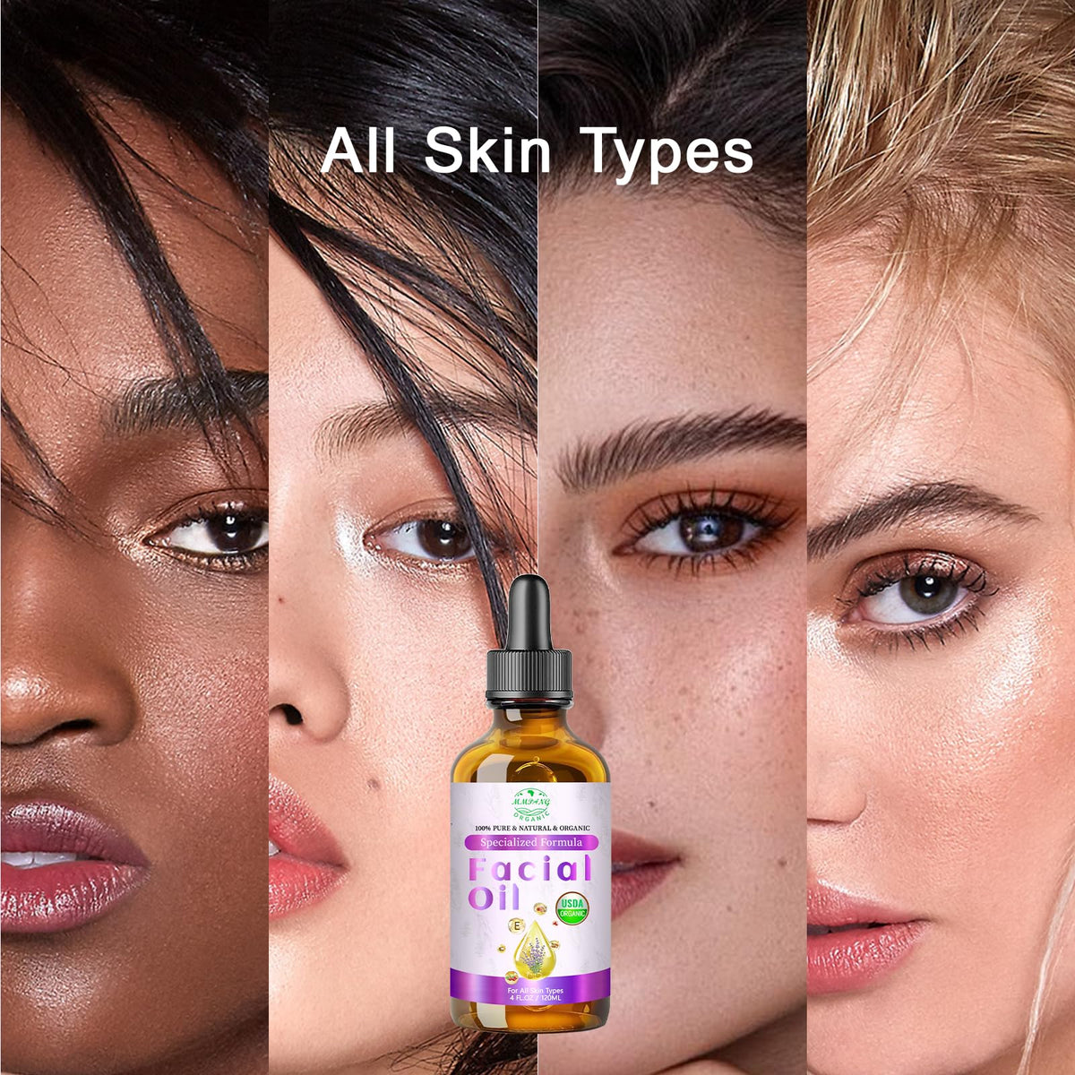 MMPANG Skincare ritual shot illustrating AM/PM routine benefits with the oil.