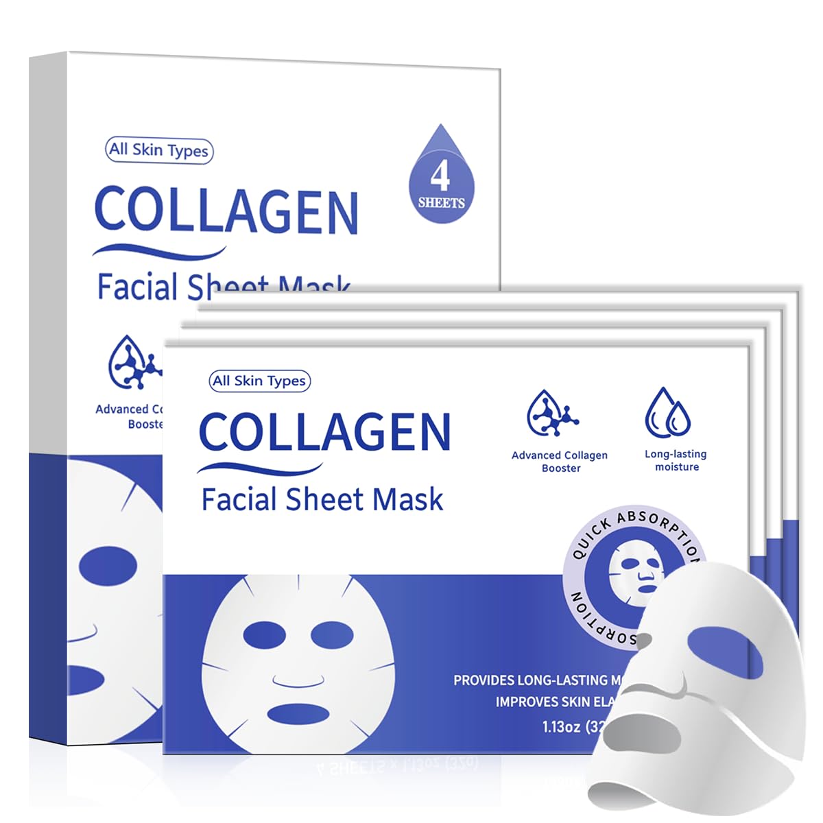 MMV Collagen Face Mask overnight deep hydration for plump skin.