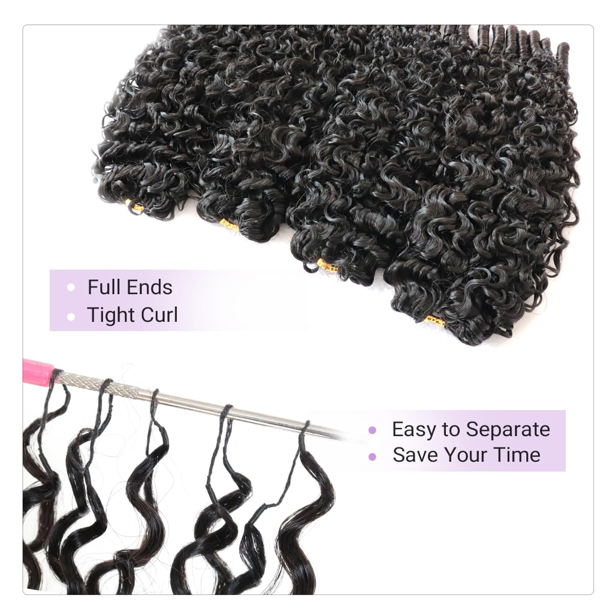Mnador lightweight crochet hair ensures comfortable wear during extended days.
