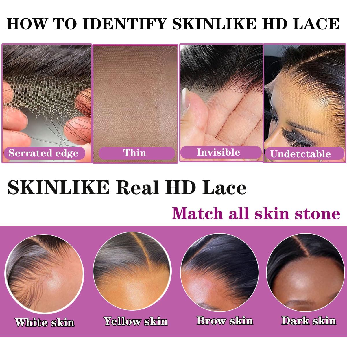 Mnador natural hairline pre plucked creates a ready to wear look.