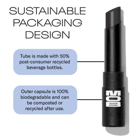 Vegan and cruelty-free MOB lip balm packaging highlight