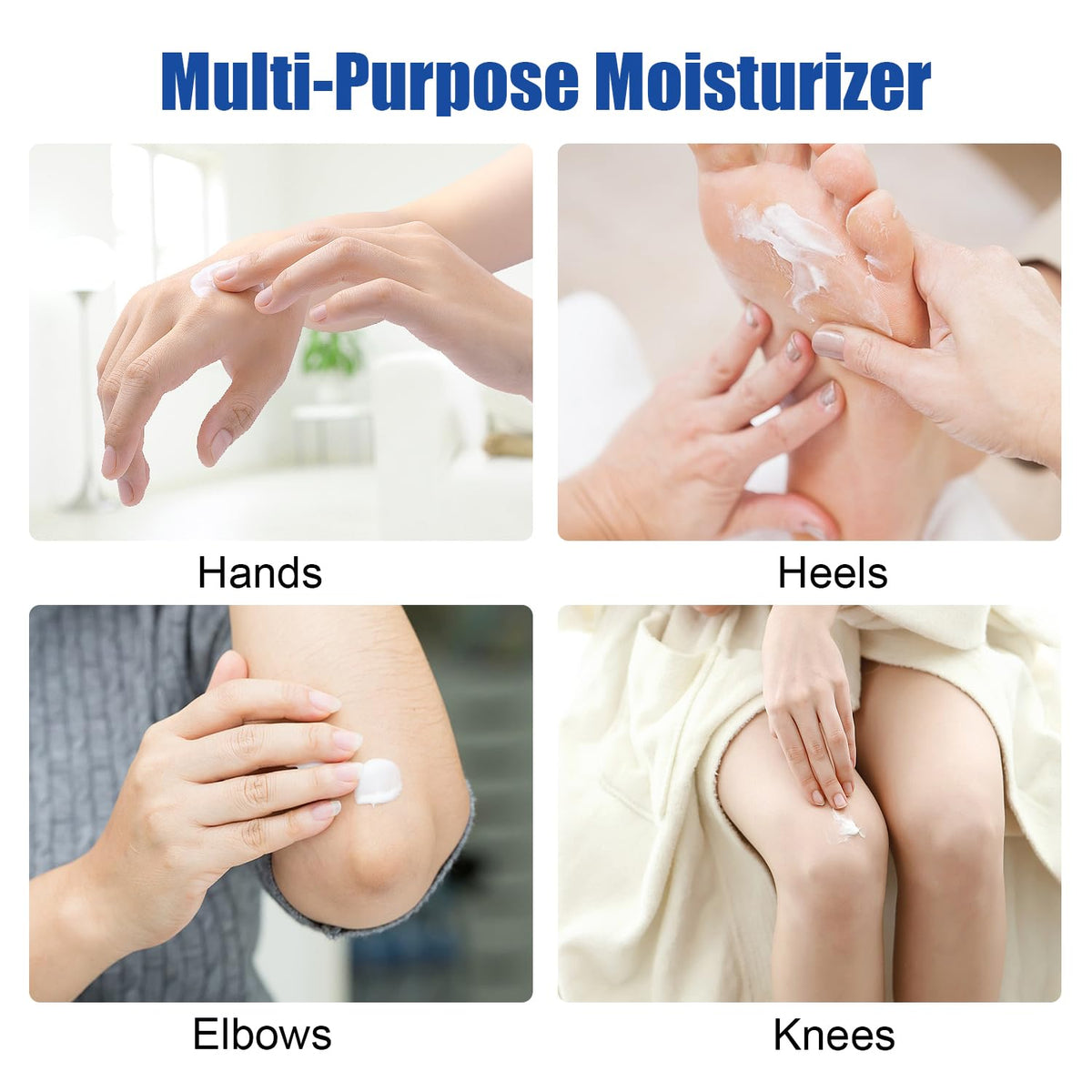 MOC LINK Urea Cream 60% demonstrates foot skin application and smoothing effect.