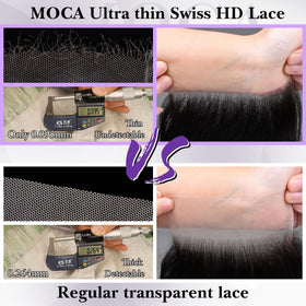 MOCA HAIR pre-plucked baby hair detail for natural hairline