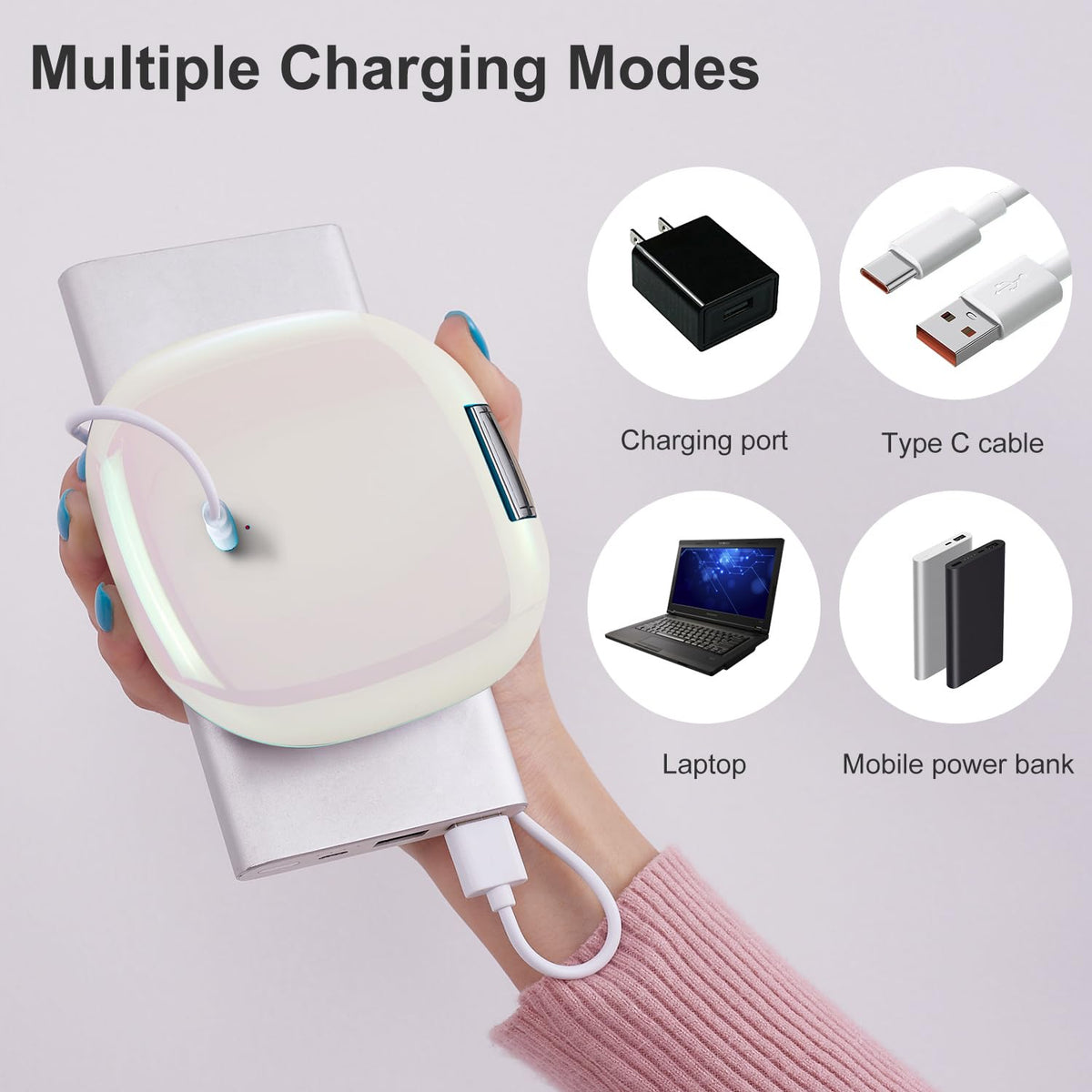 Mocado mirror tucked in a bag for quick touch-ups