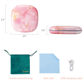 Mocado compact mirror fits easily in a purse for on-the-go touch-ups.